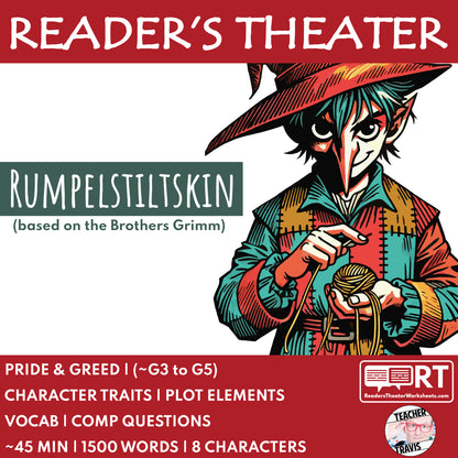 Rumpelstiltskin | Reader's Theater Script | Brothers Grimm - ["Brother Grimm Fairy Tale","Fairy Tale","Grades 3-5"]