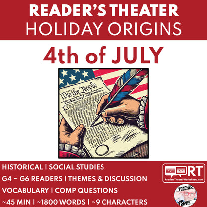 4th of July Readers Theater Script | Holiday Origins Series - ["Grades 3-5","Grades 6-8","Holiday Origins Series"]