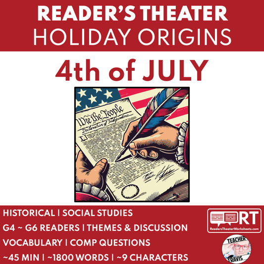 4th of July Readers Theater Script | Holiday Origins Series