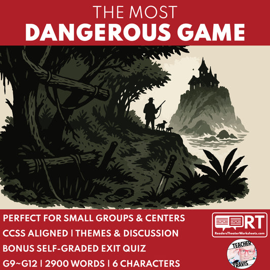 The Most Dangerous Game Readers’ Theater Script | Small Group | Grades 9–12