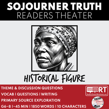 Sojourner Truth | BHM | Readers Theater Script - ["BHM","Civil Rights","Grades 6-8","Historical Figures","Primary Source Incl."]