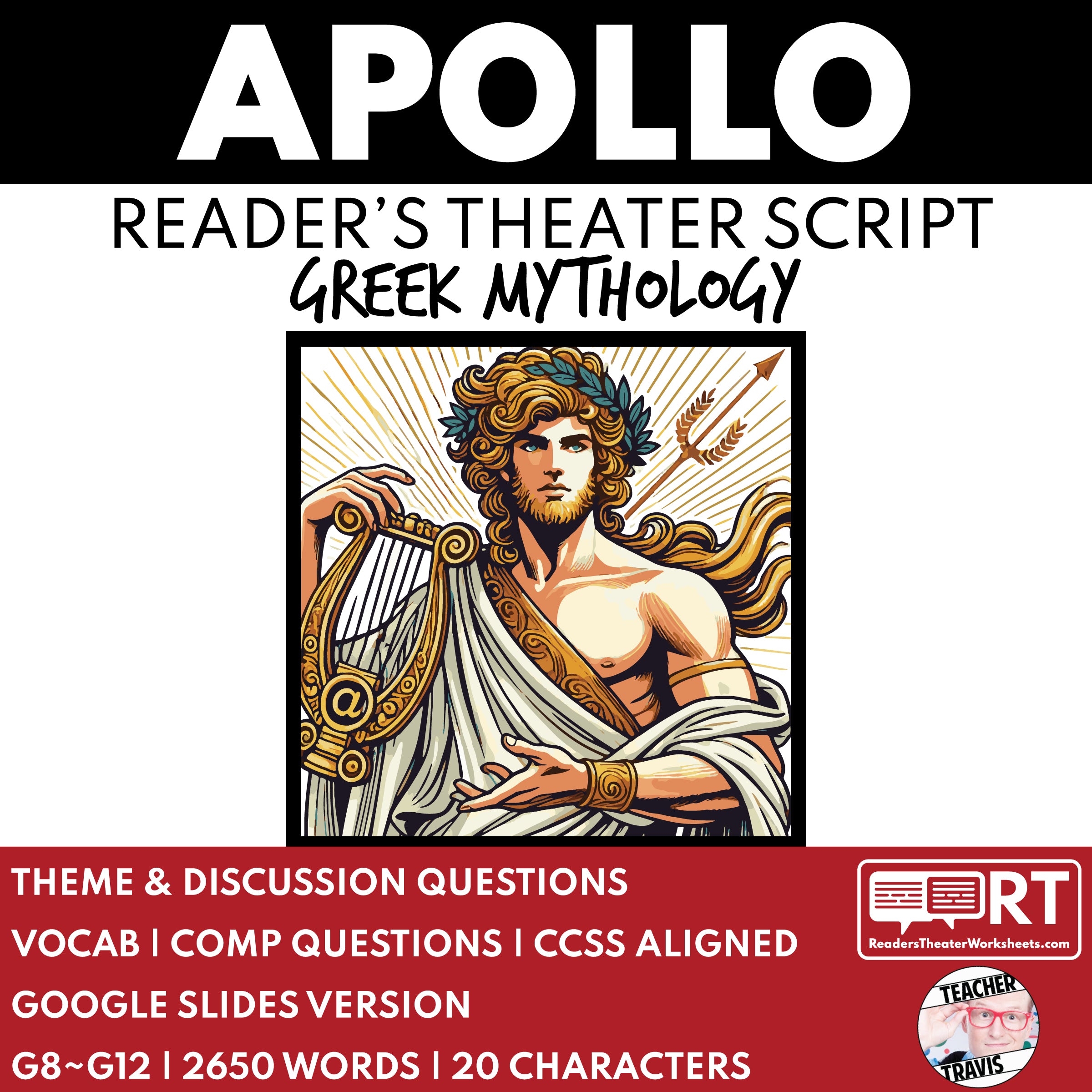 Apollo Reader's Theater Script for Grades 6-12 | Greek Mythology ...