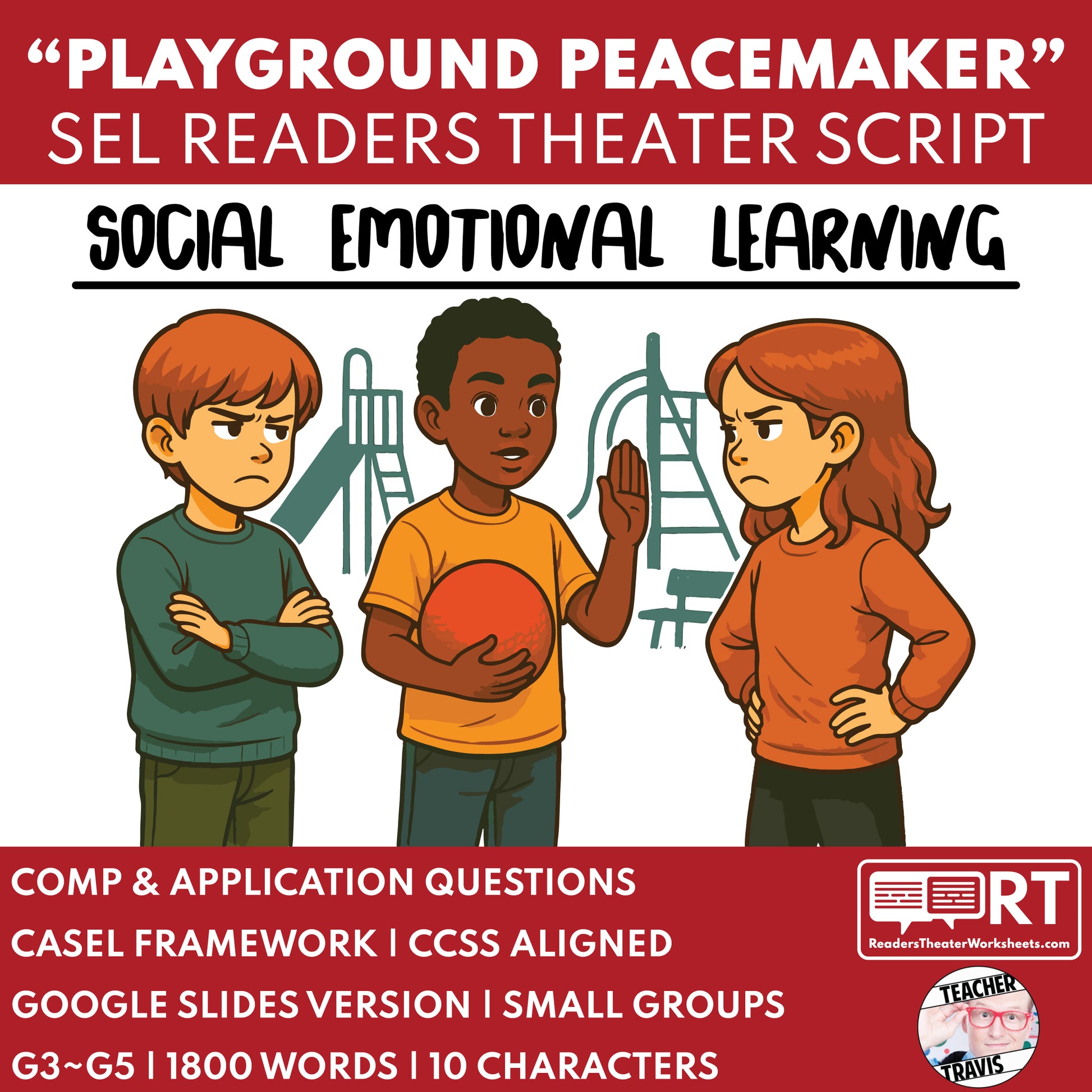 Conflict Resolution SEL Readers Theater Script for Grades 3-5 | "Peacemaker" - ["Grades 3-5","Social Emotional Learning"]