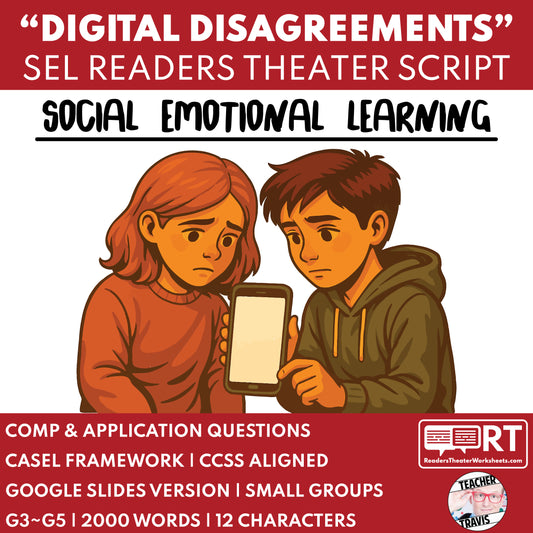 Online Netiquette Readers Theater Script for Grades 3-5 | CASEL - ["Grades 3-5","Social Emotional Learning"]