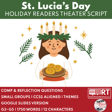 Saint Lucia’s Day (Luciafest) Holiday Readers Theater Script for Grades 3 to 5
