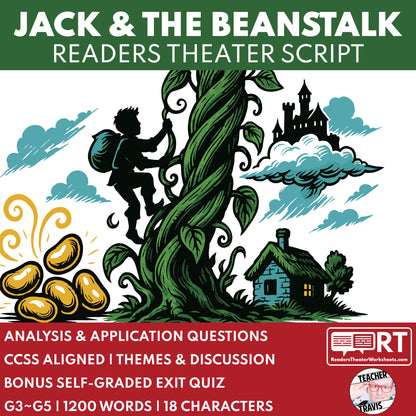 Jack and the Beanstalk Readers Theater Script for Grades 3 to 5 - ["Fairy Tale","Grades 3-5"]