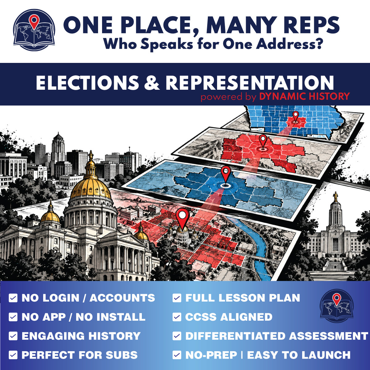 One Place, Many Representatives | Dynamic History Module | Grades 9-12