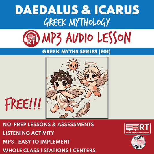 Greek Myths Series Audio Lesson E01 Daedalus and Icarus | Greek Mythology