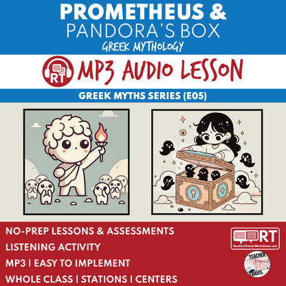 Greek Myths Series Audio Lesson E05 Prometheus and Pandora's Box | Greek Mythology