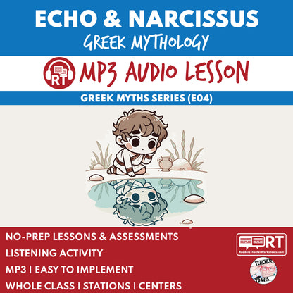 Greek Myths Series Audio Lesson E04 Echo and Narcissus | Greek Mythology