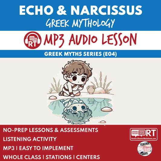 Greek Myths Series Audio Lesson E04 Echo and Narcissus | Greek Mythology