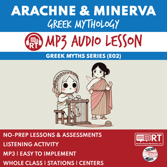 Greek Myths Series Audio Lesson E02 Arachne and Minerva | Greek Mythology