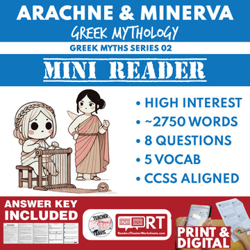 Arachne and Athena — Greek Mythology Mini Reader #02 | Grades 6–12