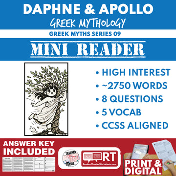 Daphne and Apollo — Greek Mythology Mini Reader #09 | Grades 6–12