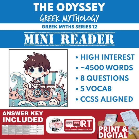 The Odyssey — Greek Mythology Mini Reader #12 | Grades 6–12