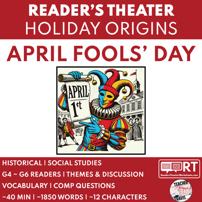April Fools' Day Readers Theater Script | Holiday Origins Series - ["Grades 3-5","Grades 6-8","Holiday Origins Series"]