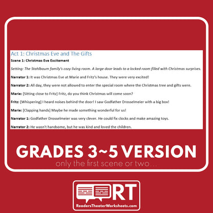 The Nutcracker and the Mouse King | Christmas Reader's Theater Script - ["Christmas Differentiated","Differentiated","Grades 3-5","Grades 6-8","Grades 9-12"]