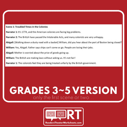 The First Continental Congress | U.S. History Readers Theater Script - ["Differentiated","Grades 3-5","Grades 6-8","U.S. History - Revolutionary War"]