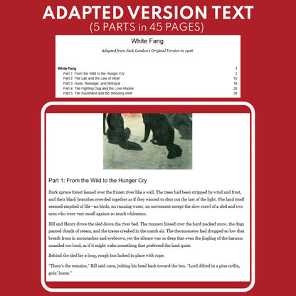 White Fang | Full Week Lesson | Adapted Version | London | No Prep