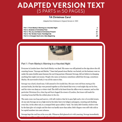 A Christmas Carol | Free Full Week Lesson | Adapted Version | Charles Dickens