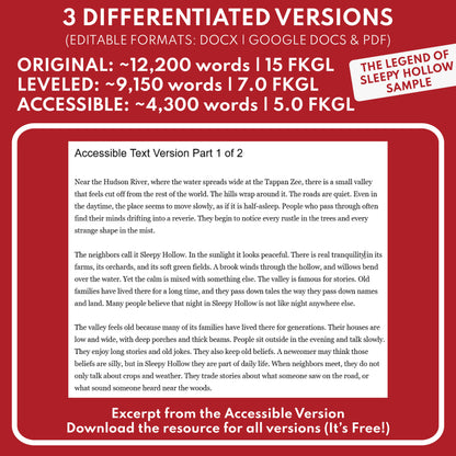 Young Goodman Brown Differentiated Study Guide | Nathaniel Hawthorne | CCSS Aligned