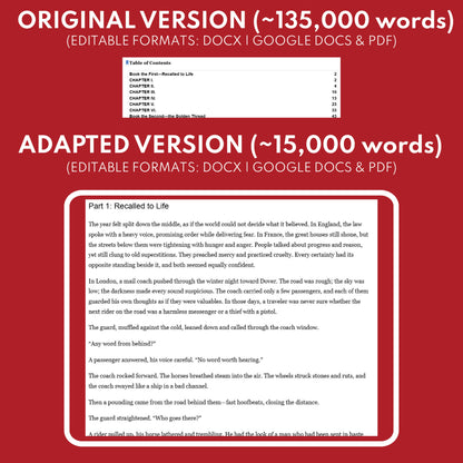 A Tale of Two Cities Differentiated Novel Study | ELA Literature | Dickens Lit Set for High School