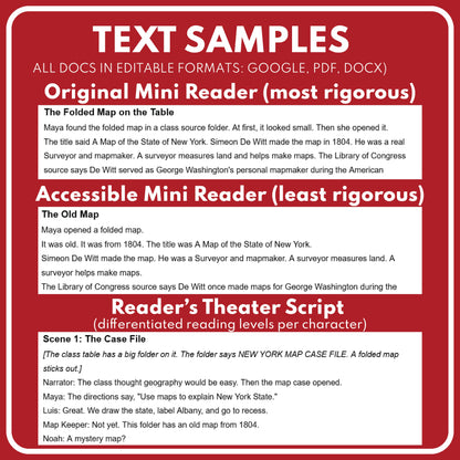 Preview page for the New York State History mini reader