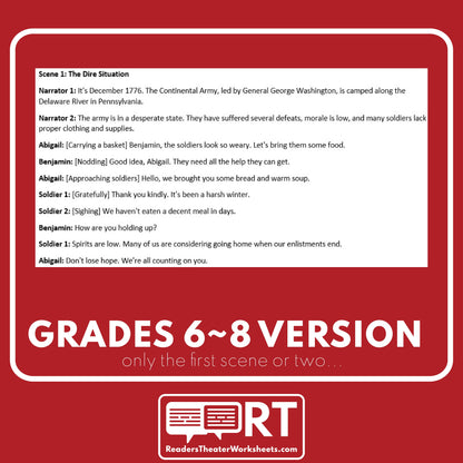 Crossing the Delaware and the Victory at Trenton | U.S. History Readers Theater Script - ["Differentiated","George Washington","Grades 3-5","Grades 6-8","U.S. History - Revolutionary War"]