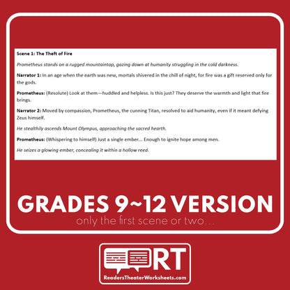 Pandora's Box Reader's Theater Script | Greek Mythology (Origin of Evil) - ["Differentiated","Grades 6-8","Grades 9-12","Greek Mythology"]
