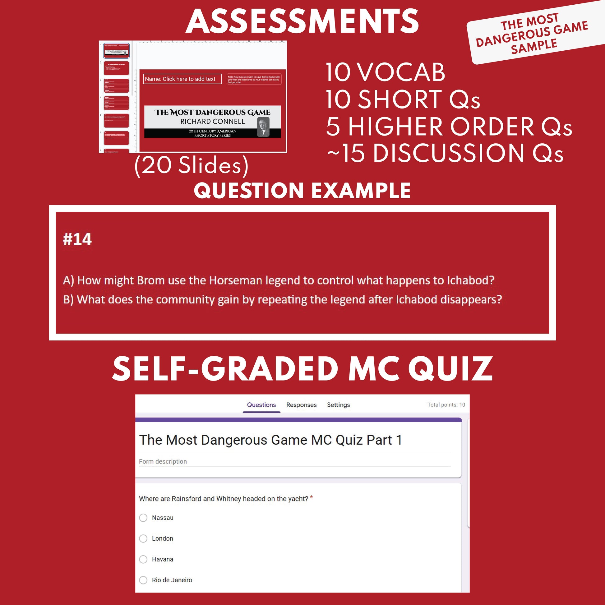 Preview page for the Hills Like White Elephants Differentiated Short Story Study Guide & Analysis study guide