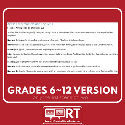 The Nutcracker and the Mouse King | Christmas Reader's Theater Script - ["Christmas Differentiated","Differentiated","Grades 3-5","Grades 6-8","Grades 9-12"]