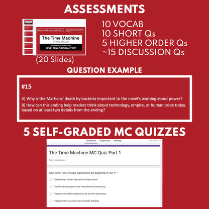 Preview page for the The Time Machine Study Guide study guide