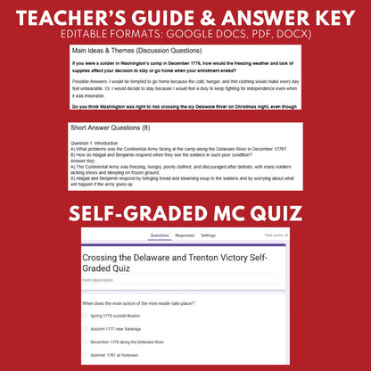 Crossing the Delaware and the Trenton Victory U.S. History Mini Reader Lesson for Grade 5-8