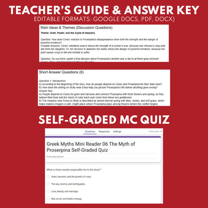 Ceres and Proserpina — Greek Mythology Mini Reader #06 | Grades 6–12