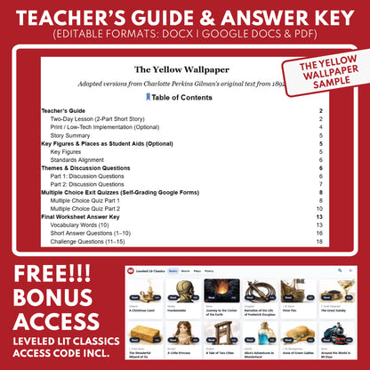 Miss Brill Differentiated Study Guide & Analysis Questions | No Prep | Katherine Mansfield