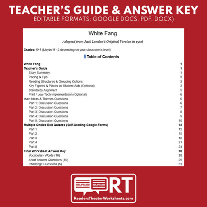 White Fang | Full Week Lesson | Adapted Version | London | No Prep