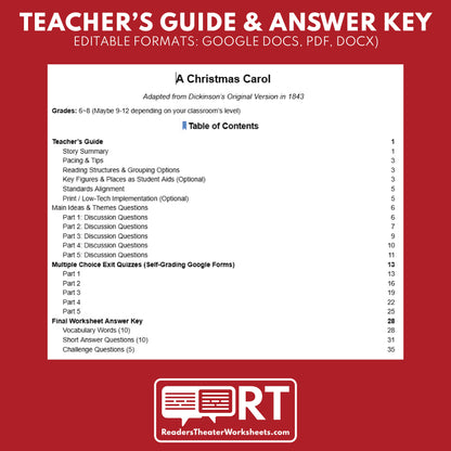 A Christmas Carol | Free Full Week Lesson | Adapted Version | Charles Dickens