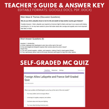 Foreign Allies: Lafayette and France U.S. History Mini Reader Lesson for Grade 5-8