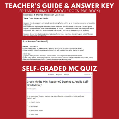 Daphne and Apollo — Greek Mythology Mini Reader #09 | Grades 6–12