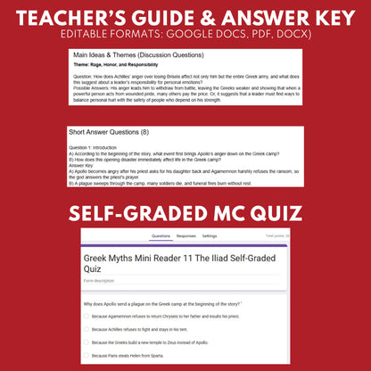 The Iliad — Greek Mythology Mini Reader #11 | Grades 6–12