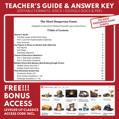 The Voice in the Night Differentiated Short Story Study Guide & Analysis | William Hope Hodgson