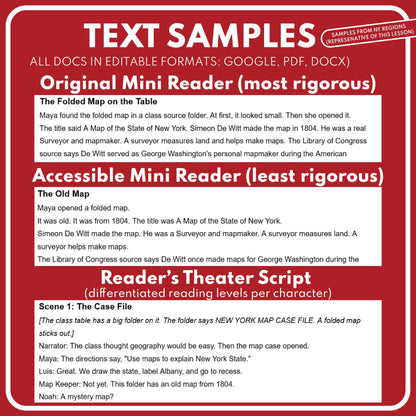 Preview page for the New York State History mini reader