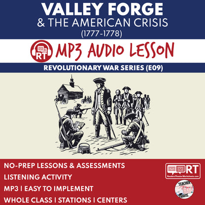 Valley Forge and The American Crisis (1777–1778) — Revolutionary War Audio Lesson | Grades 5–8