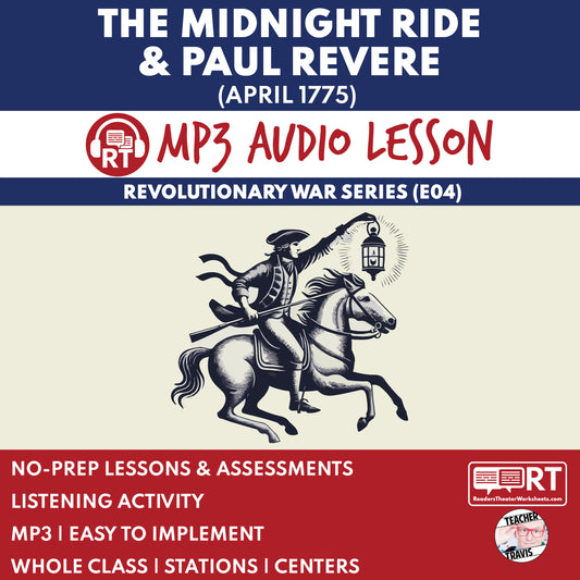 Midnight Ride and Paul Revere — Revolutionary War Audio Lesson | Grades 5–8