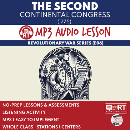 The Second Continental Congress (1775) — Revolutionary War Audio Lesson | Grades 5–8