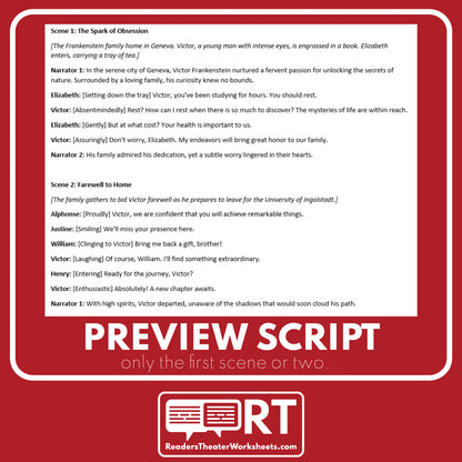 The Lottery Reader's Theater Script (Short ~15min) - ["Famous Short Story","Grades 6-8","Grades 9-12","Short Horror"]