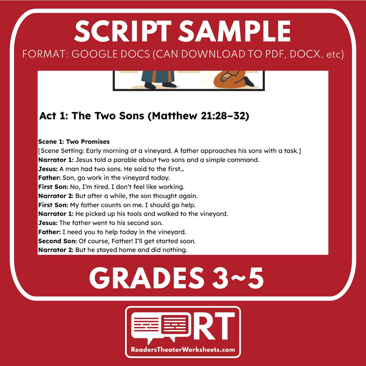4 Parables about Pride vs Humility | Readers Theater Script for Grades 3 to 5 - ["Bible Parable","Bible Teachings","Grades 3-5"]