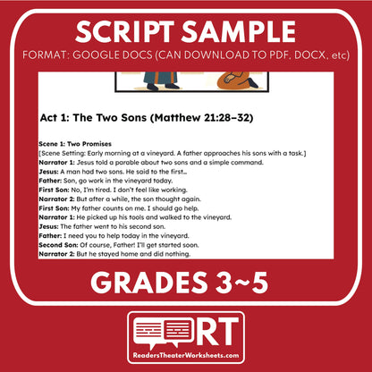 4 Parables about Pride vs Humility | Readers Theater Script for Grades 3 to 5 - ["Bible Parable","Bible Teachings","Grades 3-5"]