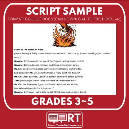 The Phoenix - Mythical Creatures | Readers Theater Script for Grades 3 to 5 - ["Grades 3-5","Mythical Creatures"]