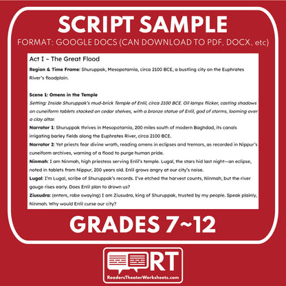 Eschatology Through Time - The Apocalyptic End of Days Readers Theater Script - ["Grades 6-8","Grades 9-12","History"]